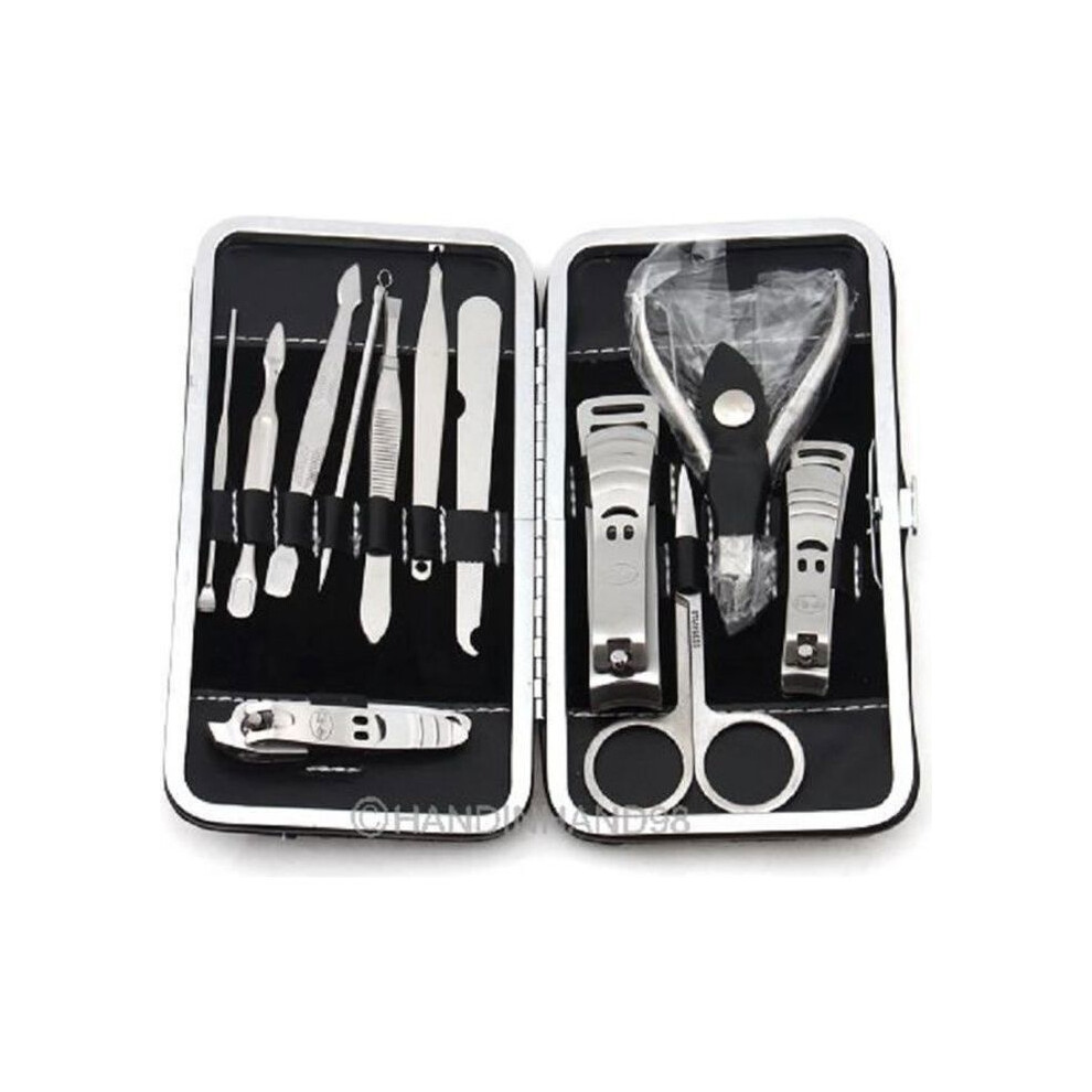 12-Piece Nail Art Kit, Manicure and Pedicure Set, Nail Clipper Cutter, Nail Care Kit