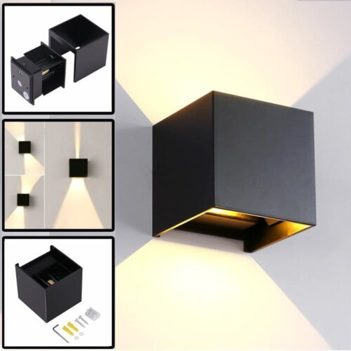 12W LED Εσωτερικού/Εξωτερικού Χώρου Επιτοίχιο Φωτιστικό IP65 Ρυθμιζόμενο Μοντέ
