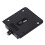 Wardrobe Black Plastic Plate 25mm Dia Wheel Sliding Door Roller 4
