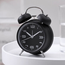 Beleuchteter Wecker – 10 cm – Wecker – Dekoration – Schwarz