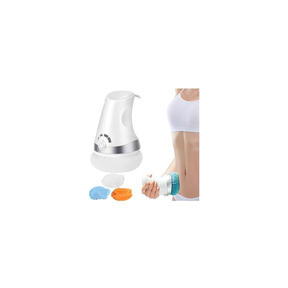 Body sculpting massage device, portable anti-cellulite massager, with 3 washable pads, tightens skin, sculpts
