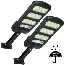 Luces solares para exteriores, paquete de 2, 213 LED, iluminación de seguridad para exteriores, sensor de movimiento - 3 modos, para ja