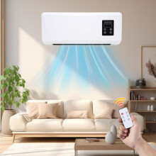 2000-W-Wandklimaanlage, Ventilator, Luftkühler, elektrische Heizung, mit Fernbedienung, geeignet für den ganzjährigen Einsatz