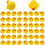 Παιχνίδι μπάνιου από καουτσούκ με πάπια - 50 τεμάχια - Κίτρινο - Για παιδιά - Ε 1