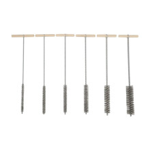 6 Piece Drill Hole Brush Set Hole Brush Cleaning Brush Pipe Cleaner Brush Stainless Steel Hole Brushes Cleaning Brush