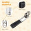 Genuine Leather Belt 3 Loop Strap Quick Release keyring Keychain Key Fob ring Black + Silver 7