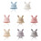 Casquette oreilles de lapin en coton chaud, doux,-Blanc 2