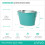 LIVIVO Galvanised Steel Drinks Bucket Turquoise 9