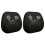 Pair Ventilated Auto Headrest Covers Upgrades Suitable for-2 1