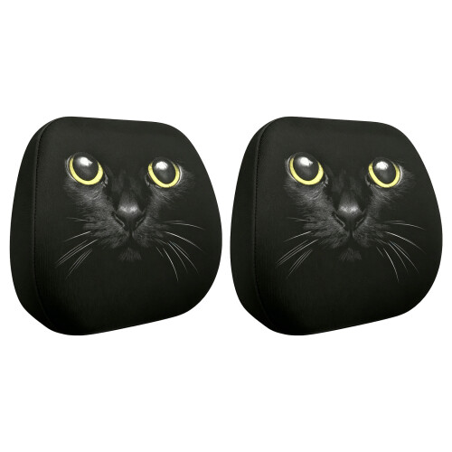Pair Ventilated Auto Headrest Covers Upgrades Suitable for-2