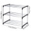 Stackable Small Shoe Rack, Entryway, Hallway and Closet Space Saving Storage and Organization (3-Tier, Black) 2