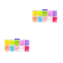 2Boîtes Clips Aiguilles Verrouillage Plastique Pour Tricot