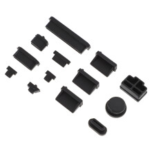 3Ensemble Cache Ports Silicone Noir Pour Laptop Protection Durable