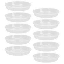 10Pièces Coupelles Transparentes En Plastique Pour Plantes Trous