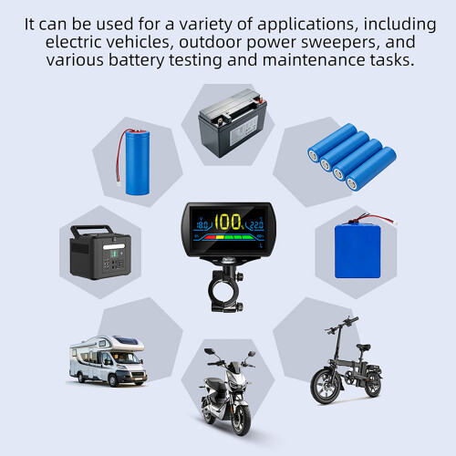 Indicateur numérique de capacité de batterie LCD, voltmètre, 1