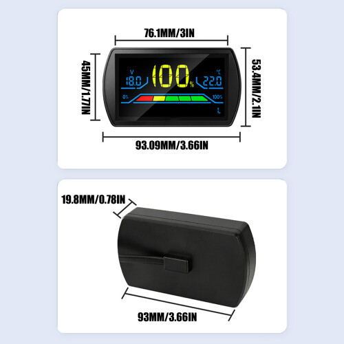 LCD Digital Battery Capacity Indicator Voltmeter Battery Tester 2