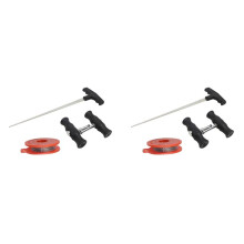 2X Kit di Strumenti per La Rimozione del Vetro del Parabrezza Automatico Antiscivolo Compatto Impugnatura Comoda Facile da Usare Universale