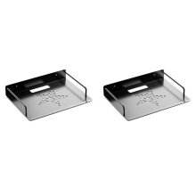 2X Projector Shelf, Floating Entertainment Center Shelves, Dvd Player Shelf, Metal Router Rack,Shelf Under Tv Wall Mount