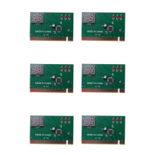 6X 2 - Bit Pci Motherboard Fault Test Card Desktop Computer Detection Card Pci Motherboard Tester Diagnostic Display