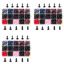 2256 St Säkerhetsögon och -Näsor för Amigurumi Fyllda Virkade Ögon med Brickor Doll Eyes för Amigurumi-Nalle