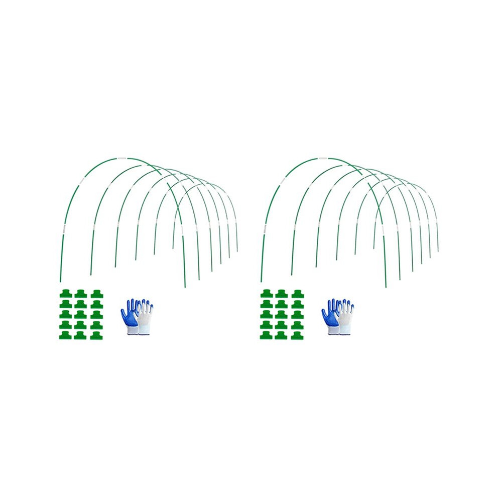 Garden Hoops For Raised Bed, 12 Sets Of 8Ft Long Greenhouse Hoops Grow Tunnel, Rust-Free Fiberglass Support Hoops Frame 4711404589133