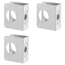 3X Nouvelle Plaque de Renfort de Porte Verrouillable 2-1/8 Pouces, Trou Unique 2-3/8 Pouces, Trou de Plaque Arrière, Renfort de Porte, RĂ©paration Ă