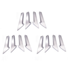 3X Car Accessories for Camry 2006-2011 Trim Cover Car Handle Inner Door Panel Parts Car Auto Decoration Silver