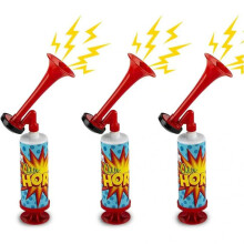 (red) Creative Fan Cheering Horn Pump Cheerleader Atmosphere Horn Soccer Football Horn Sports Event Gift