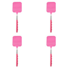 4X Flyswatter Fly Tapper Packa na Komary Packa na Owady Teleskopowa do 73 cm Różowa