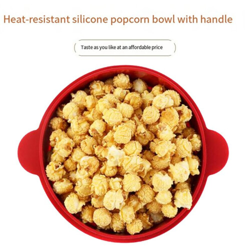 Silicone Microwave Popcorn Maker Foldable Popcorn Bowl Microwave Popcorn Maker with Lid 2