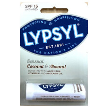 6 x Lypsyl Sensual Coconut & Almond SPF15 Untinted 4.6g