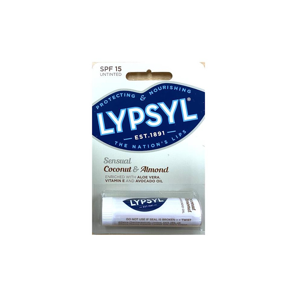 Lypsyl 6 X Sensual Coconut & Almond Spf15 Untinted 4.6G