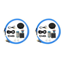2X 50K-500MHz Allband Active Small Magnetic Loop Antenna Amplifier AM FM VHF UHF SDR Receiver Radio