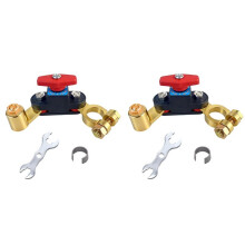 2X Car Battery Power Cut-Off Breaker, Adjustable Pure Copper 12v-24v Disconnect