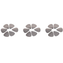 18X Plettri per Chitarra in Acciaio Inossidabile - Argento