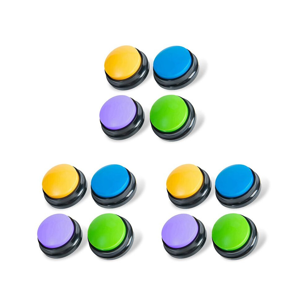 Recordable Dog Buttons, Dog Buttons For Communication Pet Training Buzzer, Dog Talking Button Set Funny Gift ,12Pcs 6033633473440