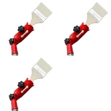 3X Multi-Angle Paint Brush Extender Red, Paint Edger Tool for High Ceilings, Extension Pole Attachment Holder