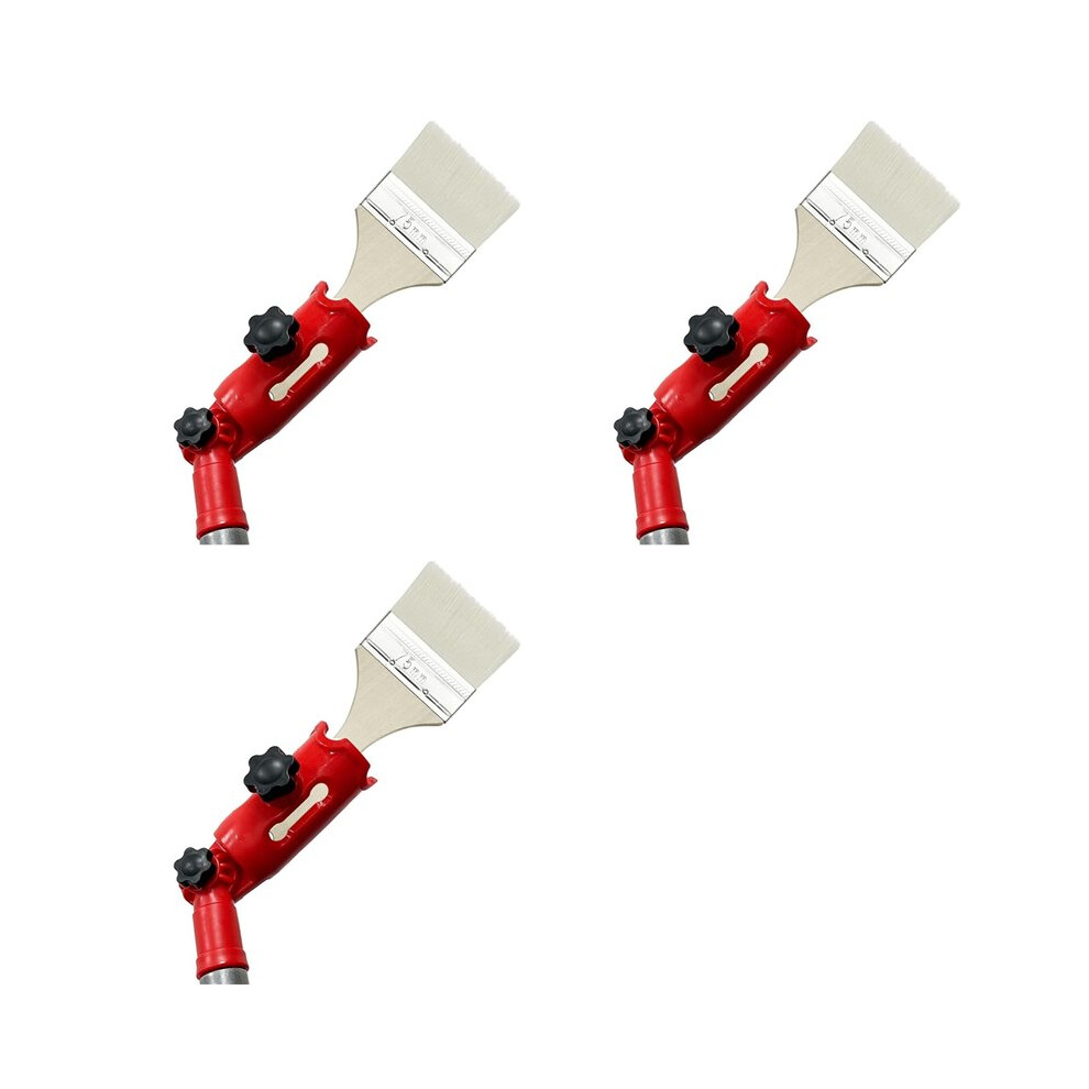 3X Multi-Angle Paint Brush Extender Red, Paint Edger Tool For High Ceilings, Extension Pole Attachment Holder 4712133605767