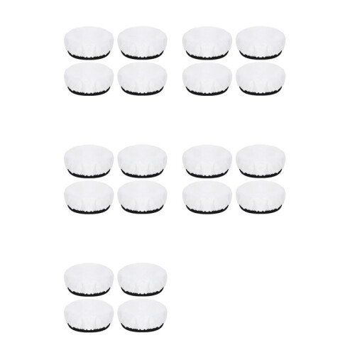 20 Diffuseurs de Lumière de 18 cm, Couvercle de Lampe Diffuseur Doux, Abat-Jour Blanc, pour Réflecteurs Stroboscopiques de Studio