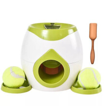 Dog Tennis Feeder Trainer Reward Machine Dog Snack Machine Interactive Pitcher Fun Dog Toys Green