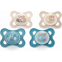 MAM Original Day & Night Soothers | 0-6 Months | 4 Pack | Includes 2X Glow in Th