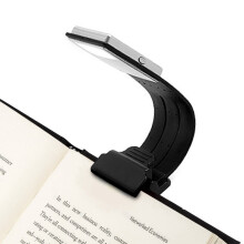 2X Book Light, LED Clip Reading Lamp USB Rechargeable 4 Levels Brightness Flexible Light & Bed Lamp