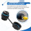 2PCS RJ45 Panel Mount Coupler, IP68 Shielded Industrial Panel Mount Ethernet LAN Through Connector for CAT6/CAT5E/CAT5 10