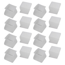 Funda Protectora de Silicona de Muebles de 64 Piezas-Protectores de Piso de Patas Silla Silicona Cuadrada-Tapas Patas Silla Funda Pies Mesa para