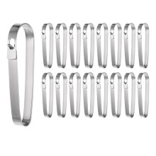 16 Pcs Real Estate Sign Clips for Sign Rider Clips Hanging Signs Stainless Steel Rider Clips Sign Clips Real Estate Clip