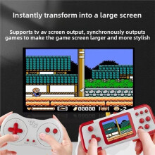 A12 Retro Game Console Built-in 666 Classic Games 3.0inch Screen HiFi Speakers 3D Joystick Supports Dual-Player B