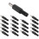 20 Pcs Black 2.5mm x 5.5mm  Power Male Plug Jack Adapter 2