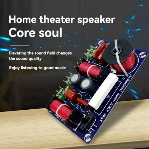 3-Pack High,Medium and Low Speaker Retrofit Crossover 3-Way Audio Adjustable Frequency Divider HiFi High Fidelity Filter 1