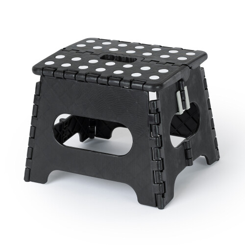 LIVIVO 11" Folding Step Stool Black