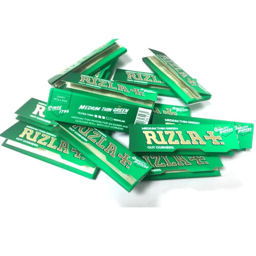 Rizla Green Medium Thin Papers 100 Booklets 2